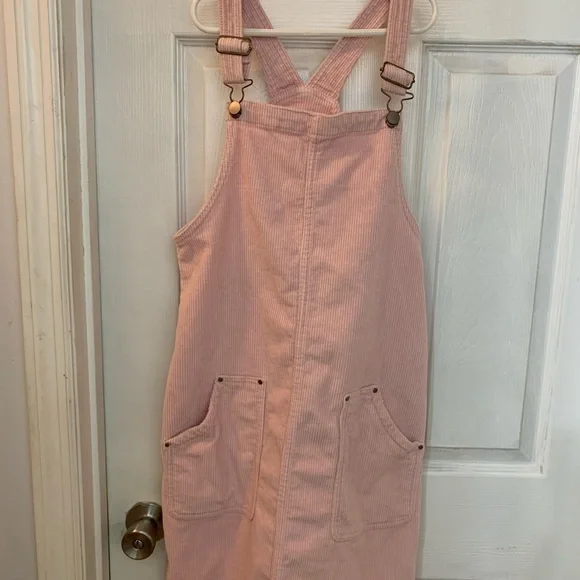 Girl’s 14/16 Wonder Nation light pink corduroy dress; ptp 16” - Picture 1 of 9